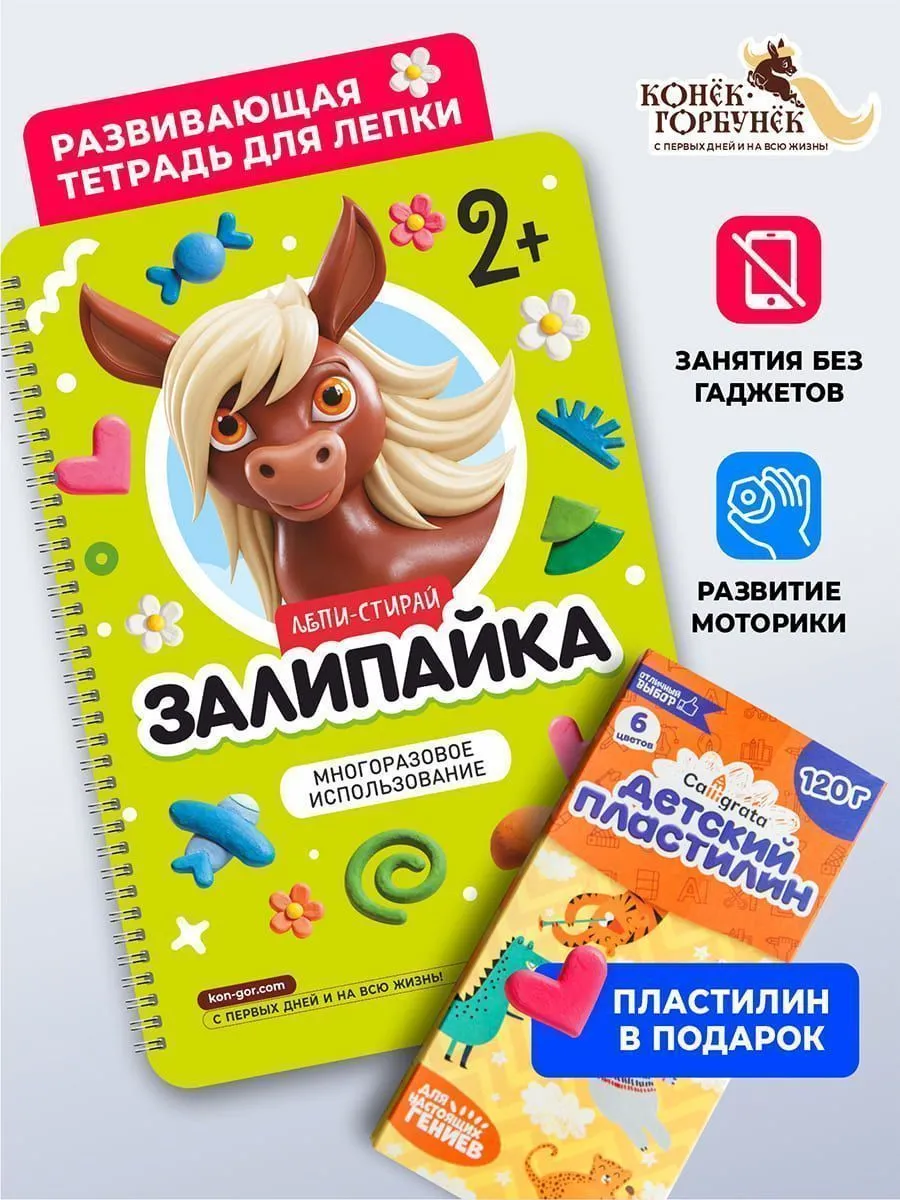 Книга развивающая Залипайка 2+