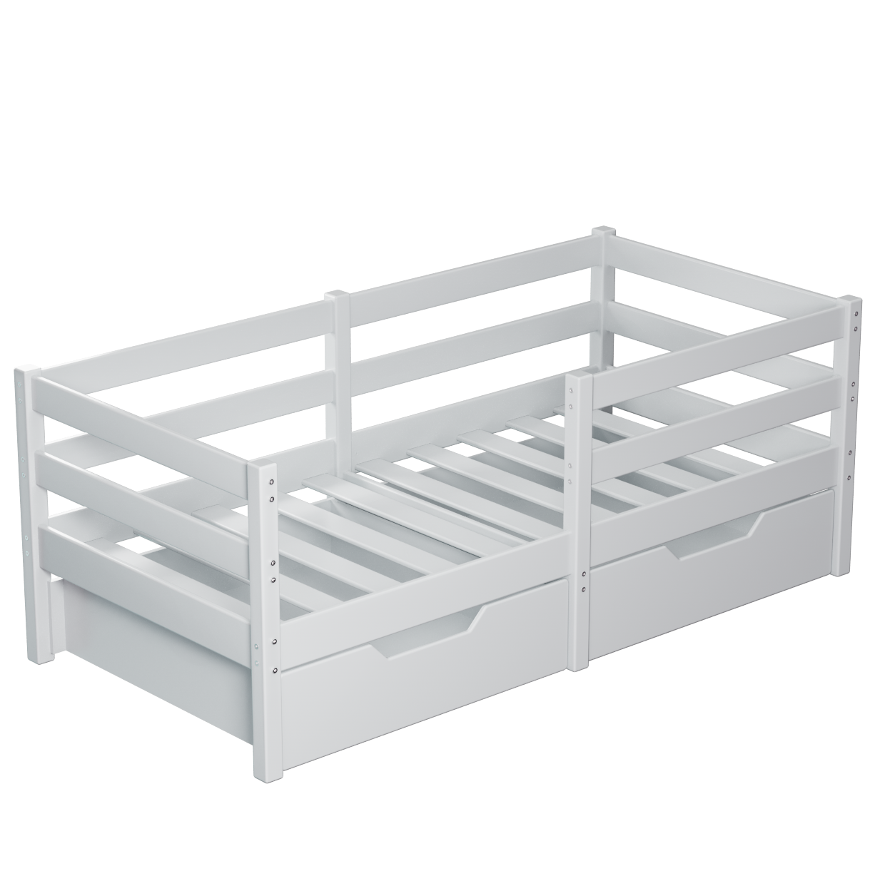 Ящики выкатные для кровати — Белый