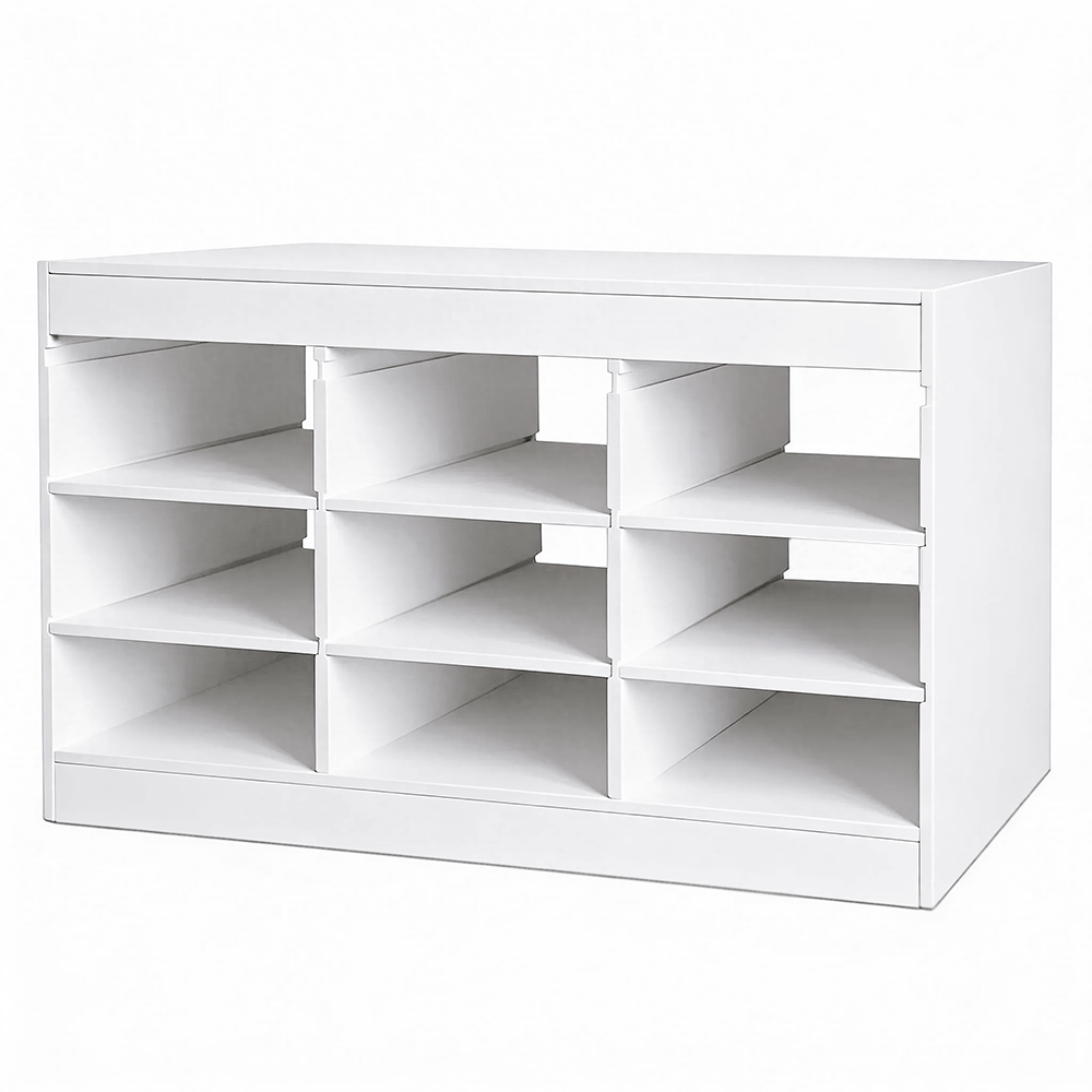 Стеллаж КОМБИ горизонтальный белый