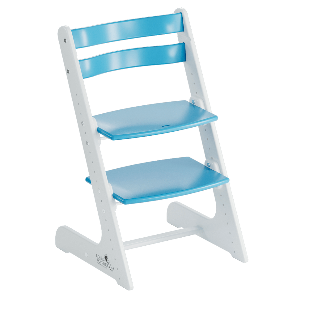 Растущий стул Комфорт PRO — Бело-синий