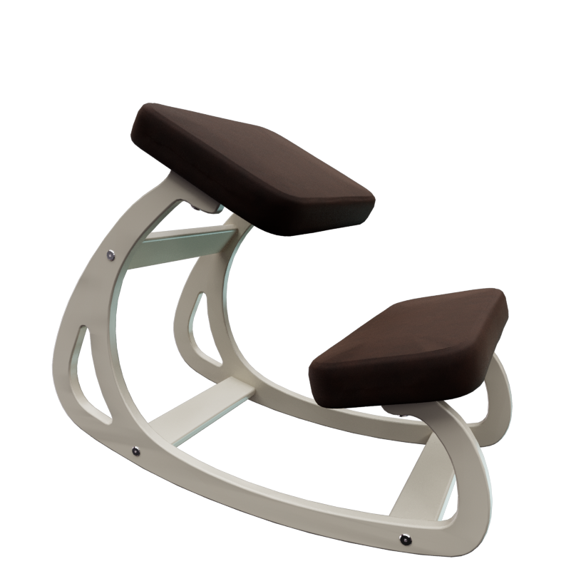 Коленный стул “Баланс”, мдф — Слоновая кость-шоколад