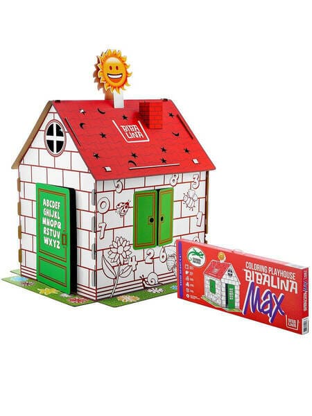 Дом раскраска МАКС для детей